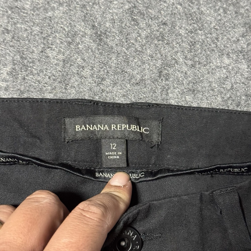 Banana Republic BR Womens Stretch Ankle Crop Trousers Size 12 Preppy Office Work - Picture 4 of 12
